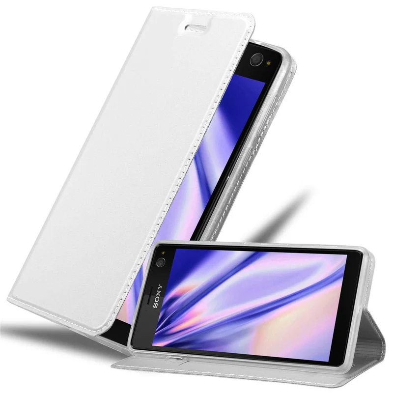 Cadorabo Hülle kompatibel mit Sony Xperia C4 Schutzhülle mit Magnetverschluss, Standfunktion und Kartenfach