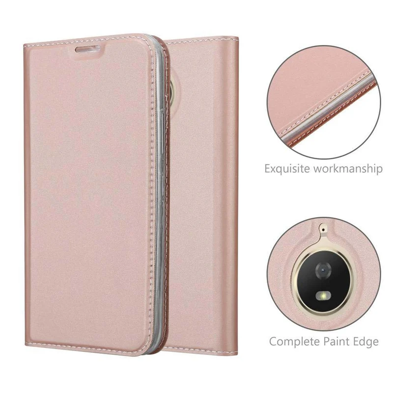 Cadorabo Hülle kompatibel mit Motorola MOTO G5S PLUS Schutzhülle mit Magnetverschluss, Standfunktion und Kartenfach