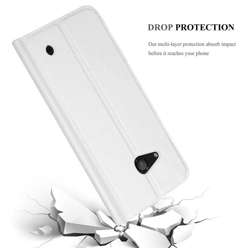 Cadorabo Hülle kompatibel mit Nokia Lumia 550 Schutzhülle mit Magnetverschluss, Standfunktion und Kartenfach