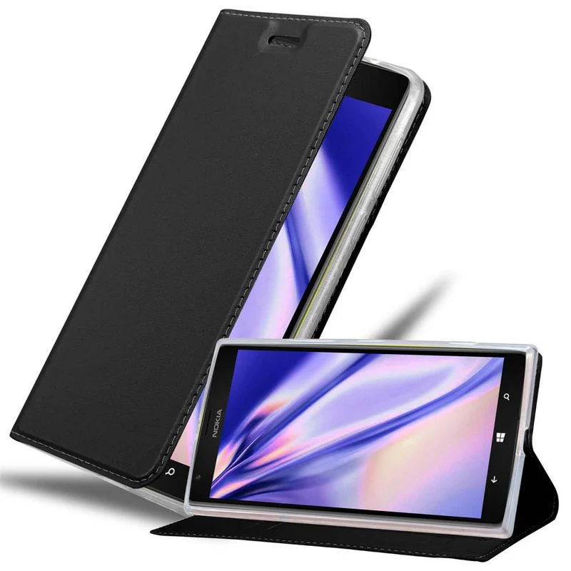 Cadorabo Hülle kompatibel mit Nokia Lumia 1520 Schutzhülle mit Magnetverschluss, Standfunktion und Kartenfach