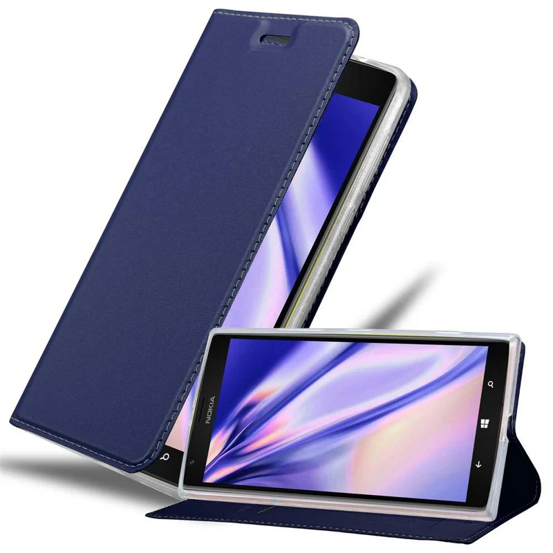 Cadorabo Hülle kompatibel mit Nokia Lumia 1520 Schutzhülle mit Magnetverschluss, Standfunktion und Kartenfach