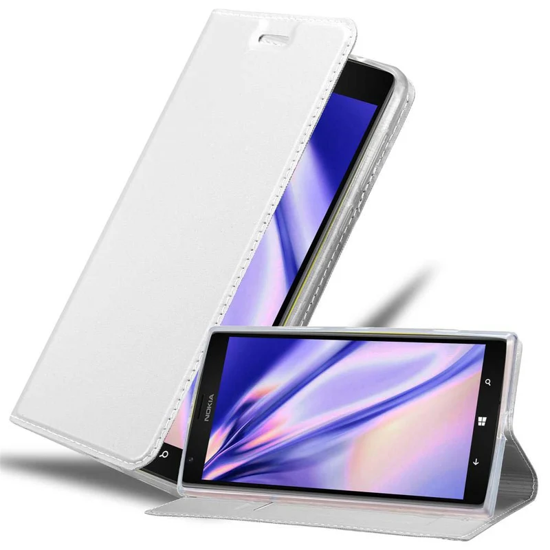 Cadorabo Hülle kompatibel mit Nokia Lumia 1520 Schutzhülle mit Magnetverschluss, Standfunktion und Kartenfach