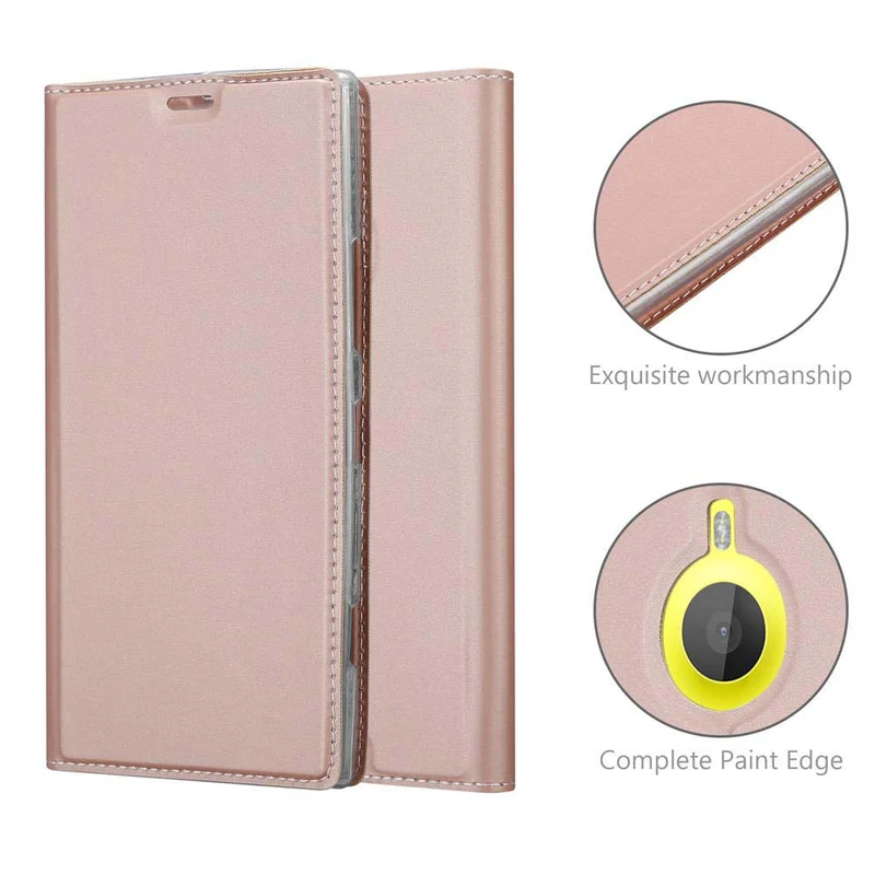 Cadorabo Hülle kompatibel mit Nokia Lumia 1520 Schutzhülle mit Magnetverschluss, Standfunktion und Kartenfach