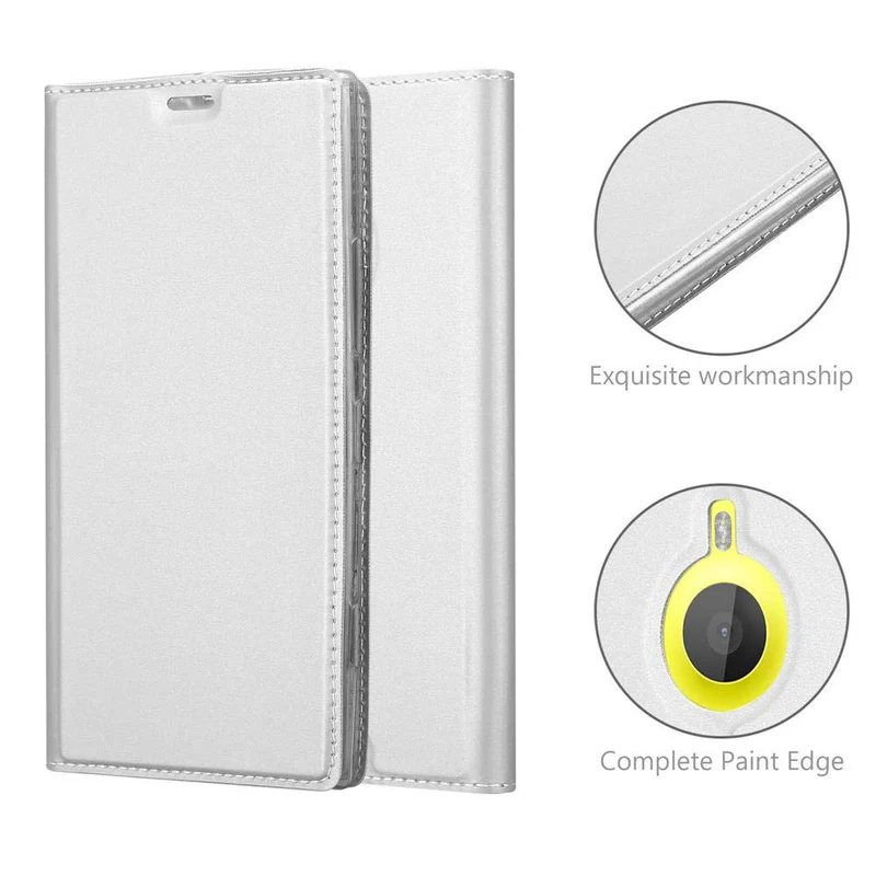 Cadorabo Hülle kompatibel mit Nokia Lumia 1520 Schutzhülle mit Magnetverschluss, Standfunktion und Kartenfach