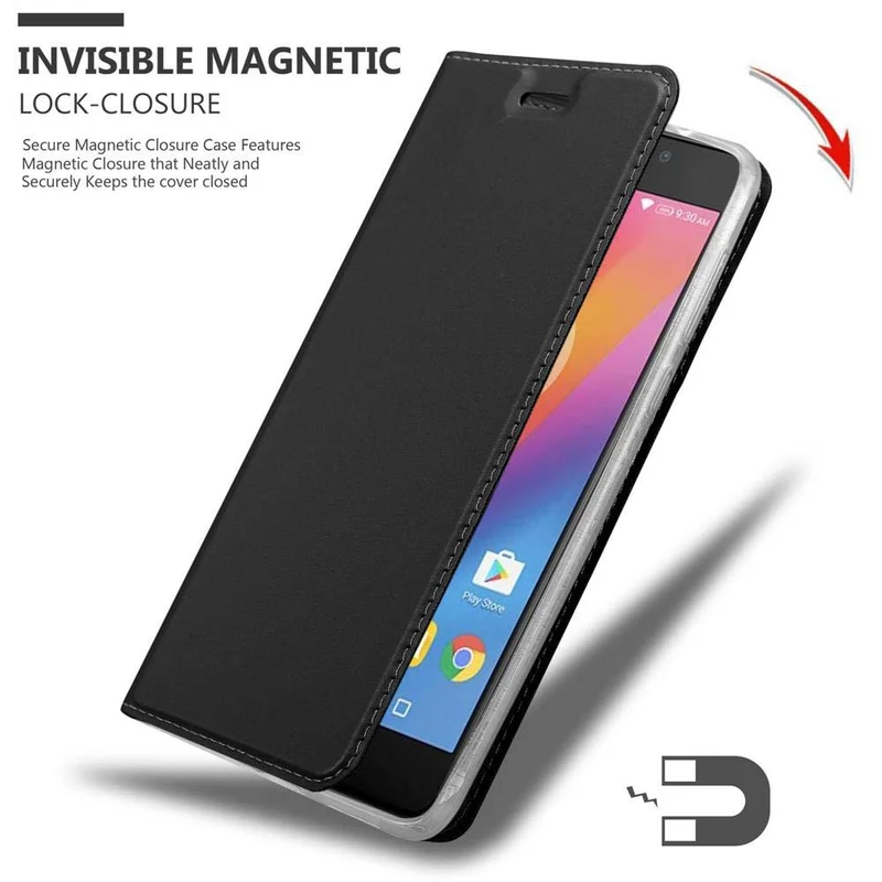 Cadorabo Hülle kompatibel mit Lenovo P2 Schutzhülle mit Magnetverschluss, Standfunktion und Kartenfach
