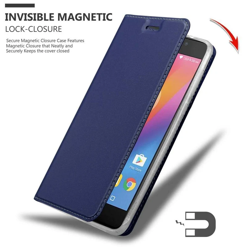 Cadorabo Hülle kompatibel mit Lenovo P2 Schutzhülle mit Magnetverschluss, Standfunktion und Kartenfach