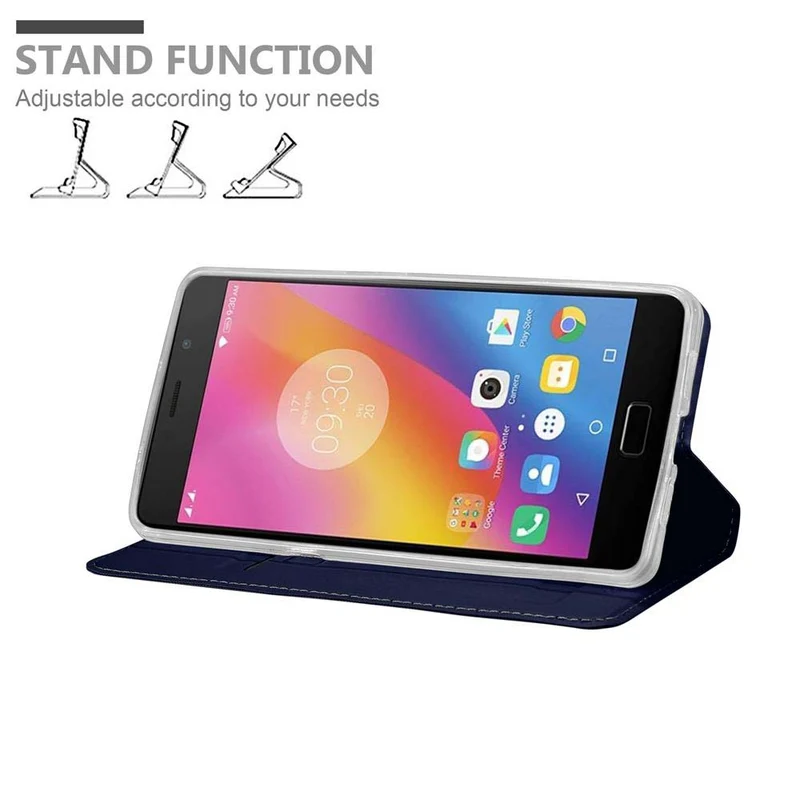 Cadorabo Hülle kompatibel mit Lenovo P2 Schutzhülle mit Magnetverschluss, Standfunktion und Kartenfach