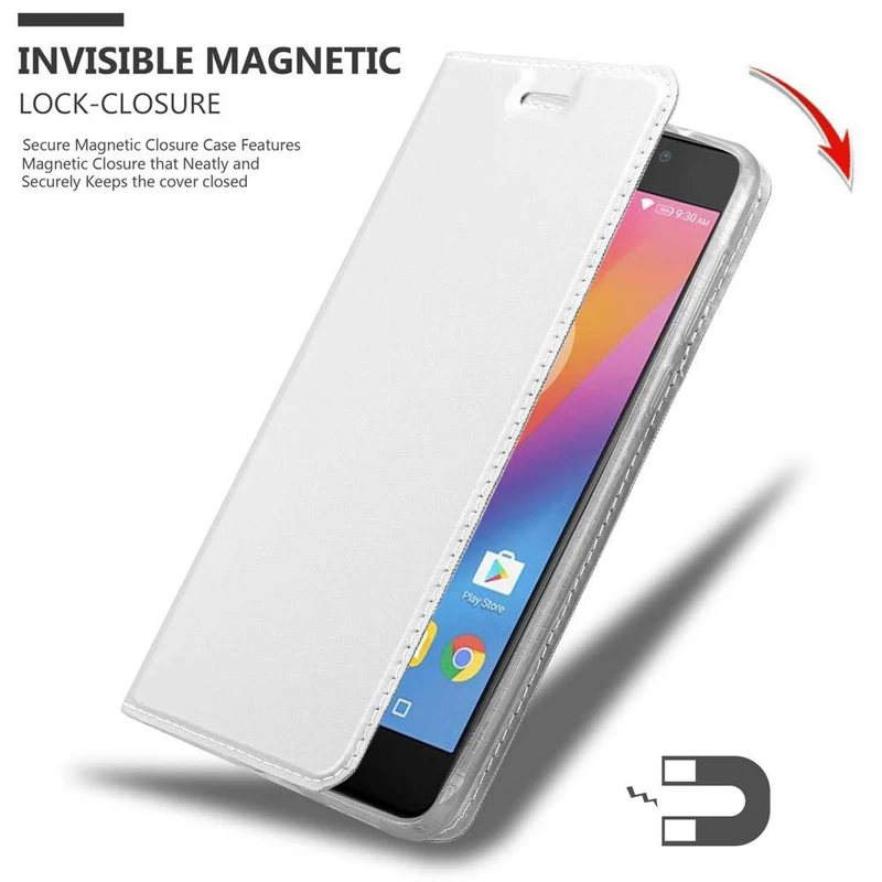 Cadorabo Hülle kompatibel mit Lenovo P2 Schutzhülle mit Magnetverschluss, Standfunktion und Kartenfach