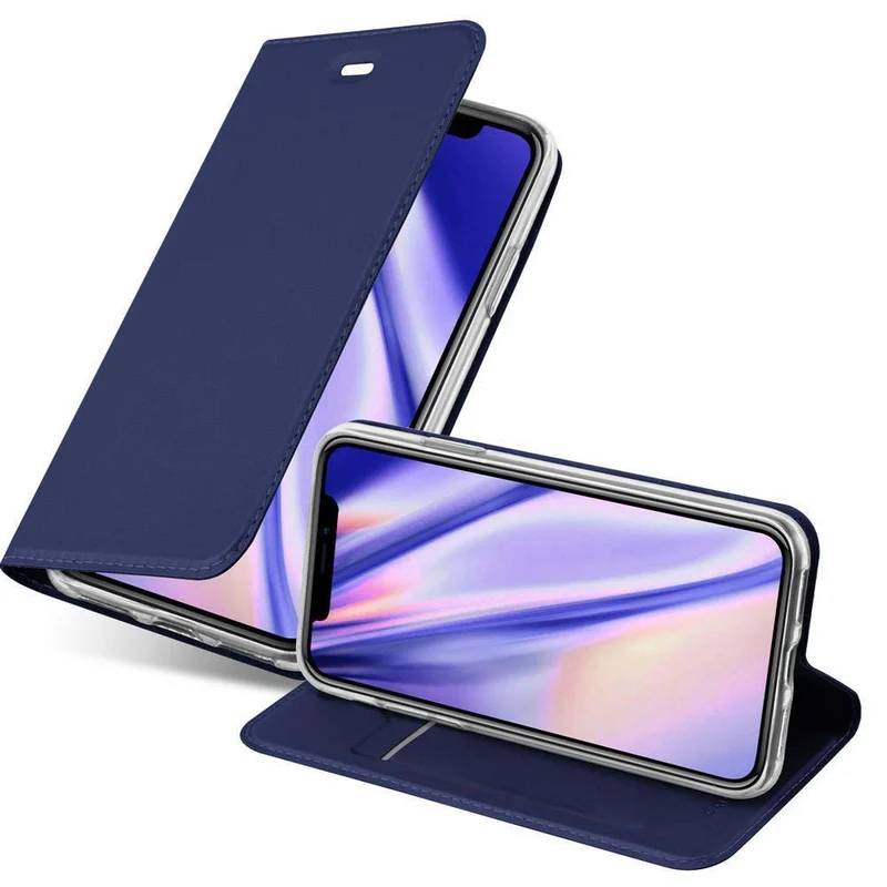 Cadorabo Hülle kompatibel mit Apple iPhone XR Schutzhülle mit Magnetverschluss, Standfunktion und Kartenfach