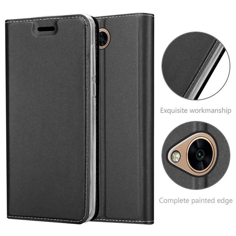 Cadorabo Hülle kompatibel mit LG X POWER 2 Schutzhülle mit Magnetverschluss, Standfunktion und Kartenfach