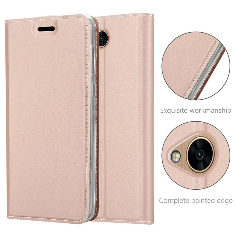 Cadorabo Hülle kompatibel mit LG X POWER 2 Schutzhülle mit Magnetverschluss, Standfunktion und Kartenfach