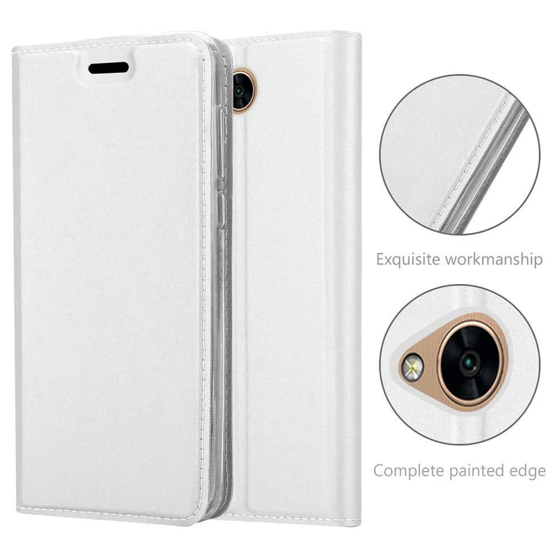 Cadorabo Hülle kompatibel mit LG X POWER 2 Schutzhülle mit Magnetverschluss, Standfunktion und Kartenfach
