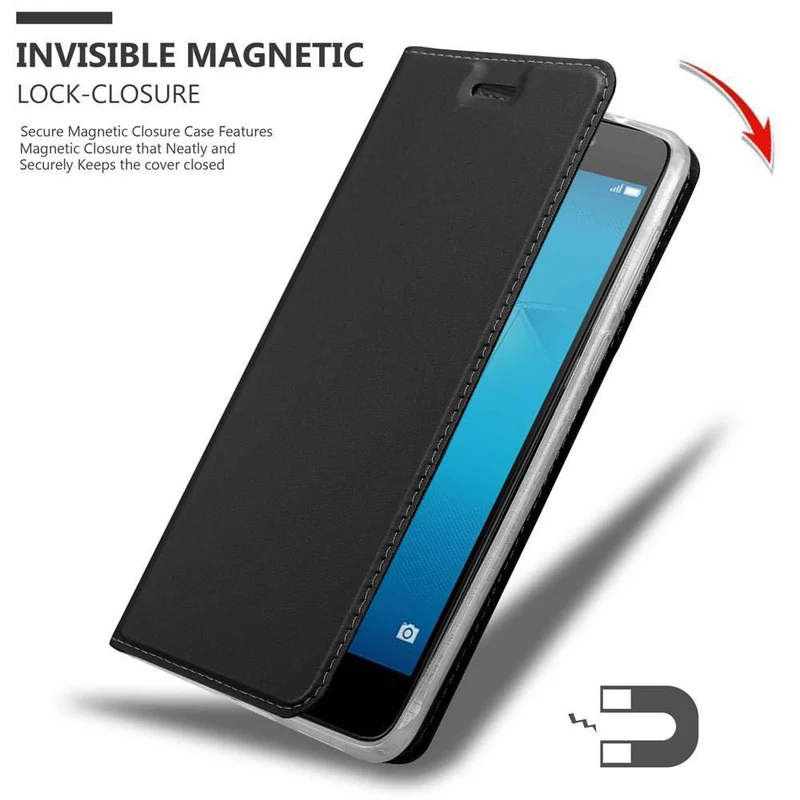 Cadorabo Hülle kompatibel mit Honor 5C Schutzhülle mit Magnetverschluss, Standfunktion und Kartenfach