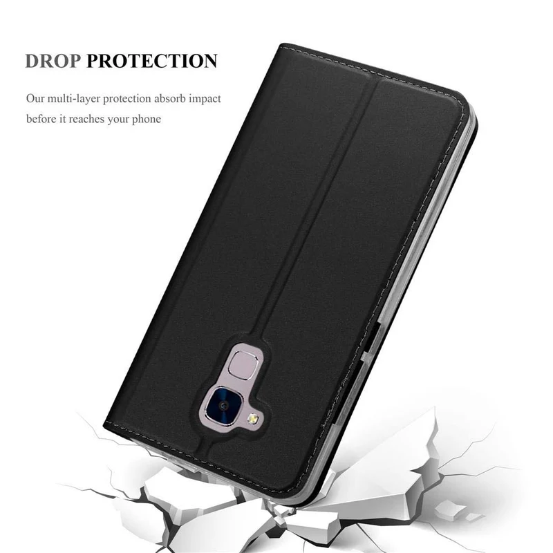 Cadorabo Hülle kompatibel mit Honor 5C Schutzhülle mit Magnetverschluss, Standfunktion und Kartenfach