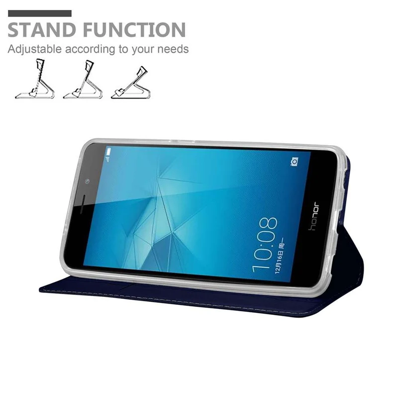 Cadorabo Hülle kompatibel mit Honor 5C Schutzhülle mit Magnetverschluss, Standfunktion und Kartenfach