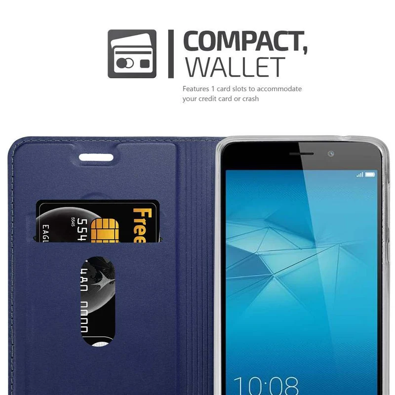 Cadorabo Hülle kompatibel mit Honor 5C Schutzhülle mit Magnetverschluss, Standfunktion und Kartenfach