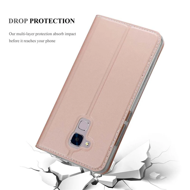 Cadorabo Hülle kompatibel mit Honor 5C Schutzhülle mit Magnetverschluss, Standfunktion und Kartenfach