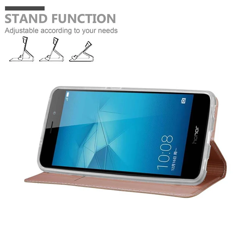 Cadorabo Hülle kompatibel mit Honor 5C Schutzhülle mit Magnetverschluss, Standfunktion und Kartenfach