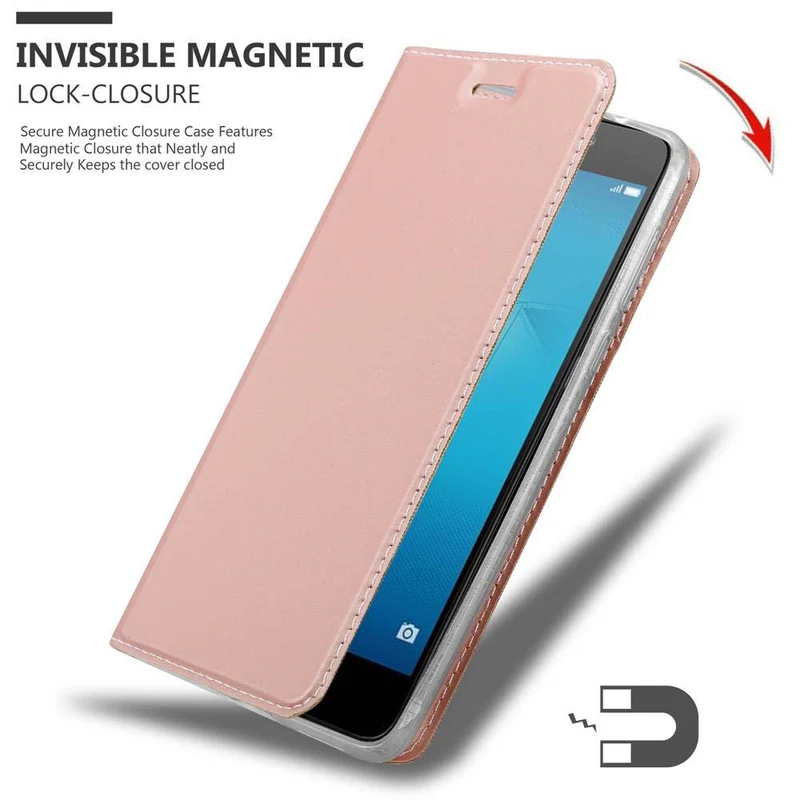 Cadorabo Hülle kompatibel mit Honor 5C Schutzhülle mit Magnetverschluss, Standfunktion und Kartenfach