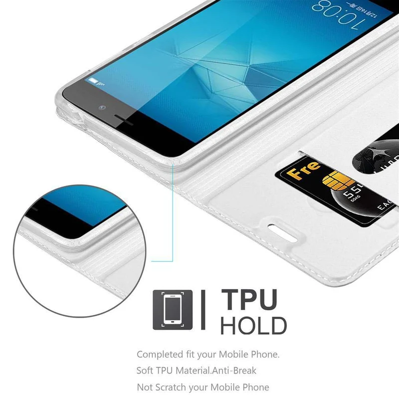 Cadorabo Hülle kompatibel mit Honor 5C Schutzhülle mit Magnetverschluss, Standfunktion und Kartenfach