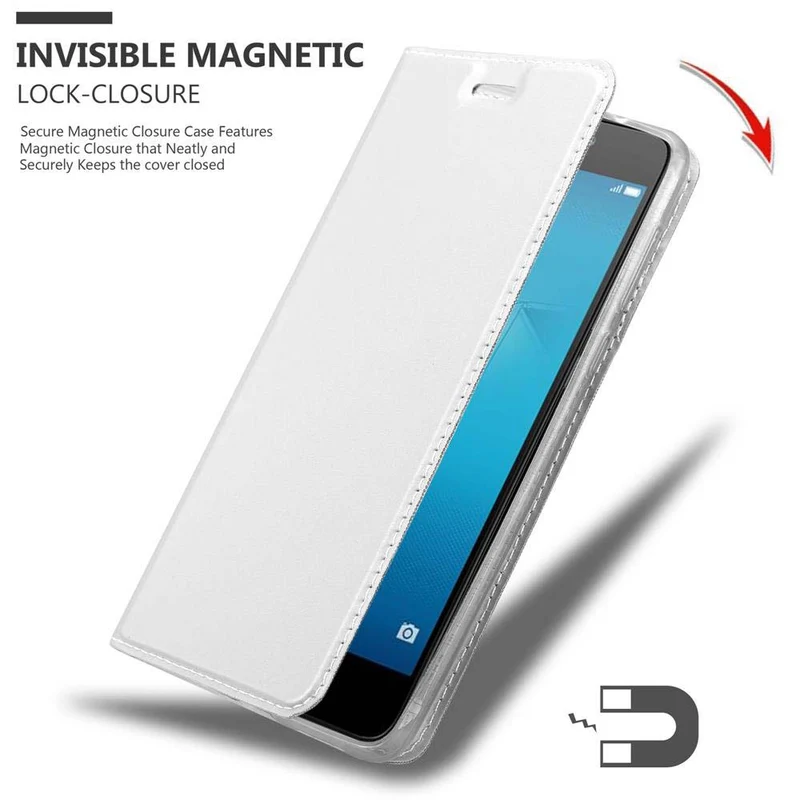 Cadorabo Hülle kompatibel mit Honor 5C Schutzhülle mit Magnetverschluss, Standfunktion und Kartenfach