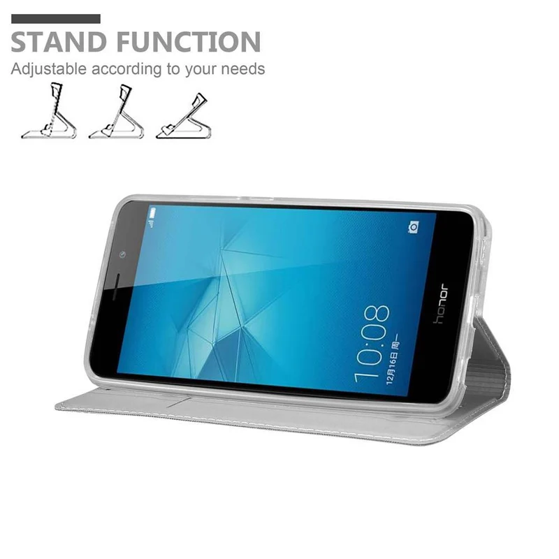 Cadorabo Hülle kompatibel mit Honor 5C Schutzhülle mit Magnetverschluss, Standfunktion und Kartenfach