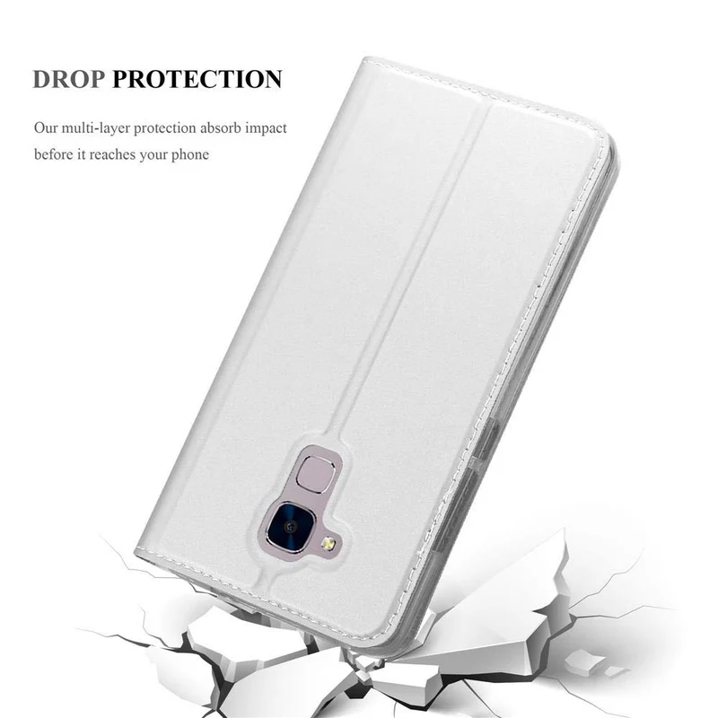 Cadorabo Hülle kompatibel mit Honor 5C Schutzhülle mit Magnetverschluss, Standfunktion und Kartenfach