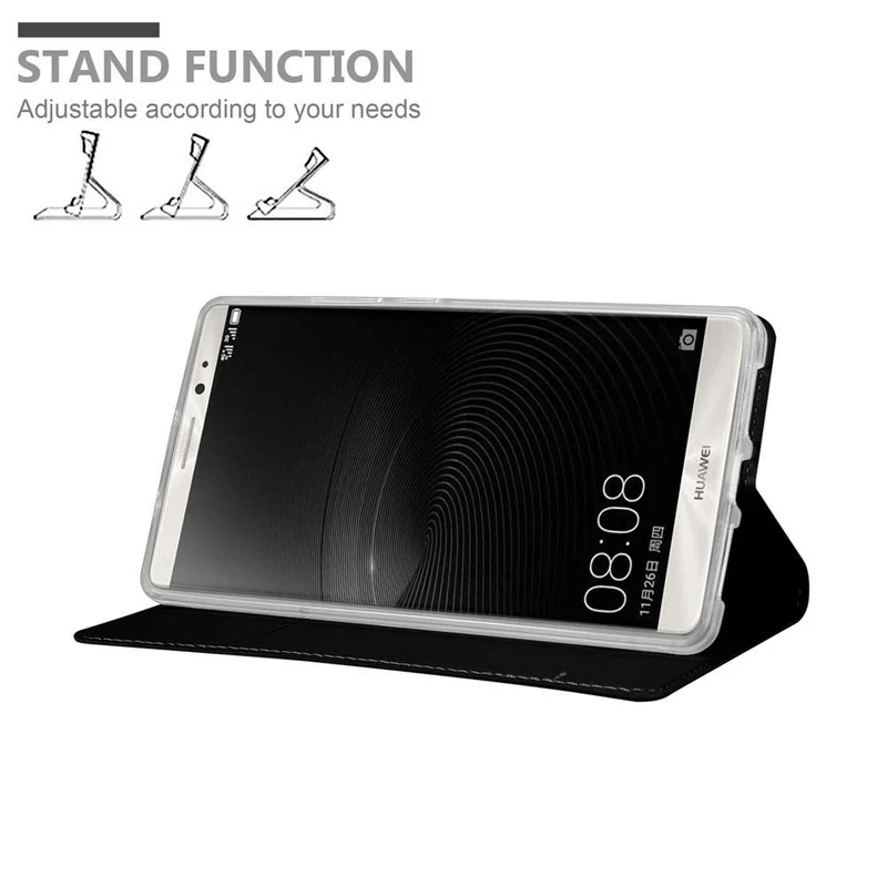 Cadorabo Hülle kompatibel mit Huawei MATE 8 Schutzhülle mit Magnetverschluss, Standfunktion und Kartenfach