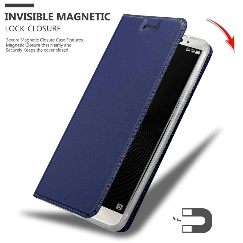 Cadorabo Hülle kompatibel mit Huawei MATE 8 Schutzhülle mit Magnetverschluss, Standfunktion und Kartenfach
