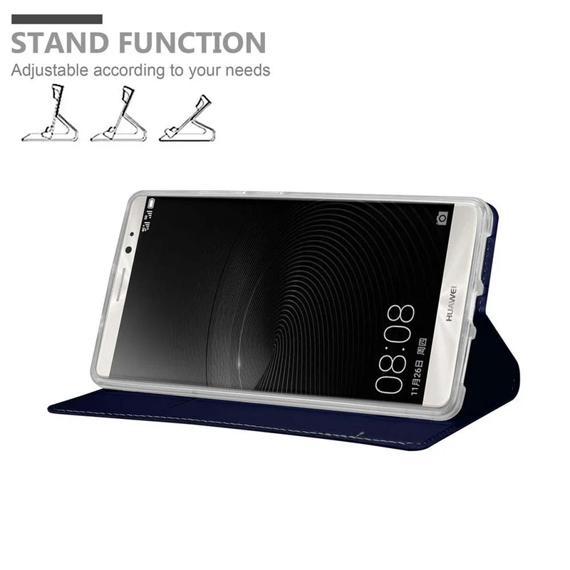 Cadorabo Hülle kompatibel mit Huawei MATE 8 Schutzhülle mit Magnetverschluss, Standfunktion und Kartenfach