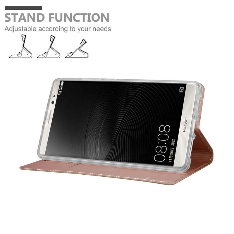 Cadorabo Hülle kompatibel mit Huawei MATE 8 Schutzhülle mit Magnetverschluss, Standfunktion und Kartenfach