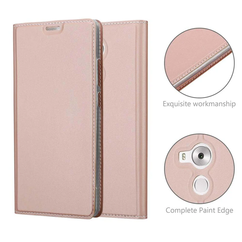 Cadorabo Hülle kompatibel mit Huawei MATE 8 Schutzhülle mit Magnetverschluss, Standfunktion und Kartenfach
