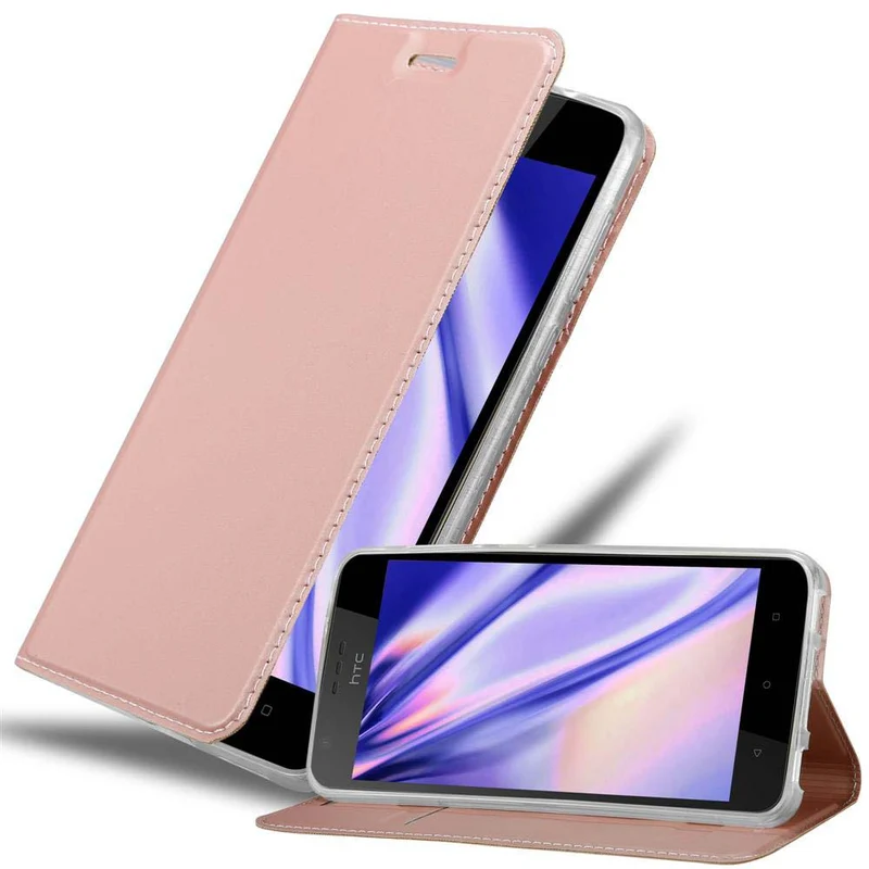 Cadorabo Hülle kompatibel mit HTC Desire 10 LIFESTYLE / Desire 825 Schutzhülle mit Magnetverschluss, Standfunktion und Kartenfach