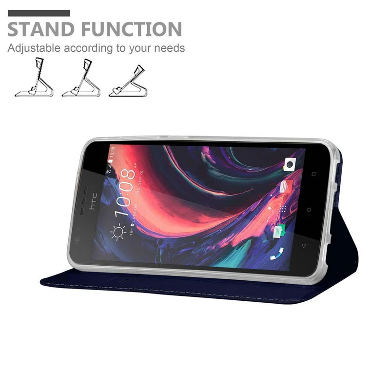 Cadorabo Hülle kompatibel mit HTC Desire 10 LIFESTYLE / Desire 825 Schutzhülle mit Magnetverschluss, Standfunktion und Kartenfach