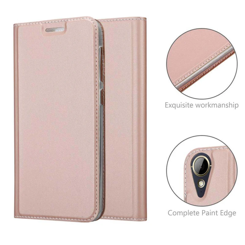 Cadorabo Hülle kompatibel mit HTC Desire 10 LIFESTYLE / Desire 825 Schutzhülle mit Magnetverschluss, Standfunktion und Kartenfach