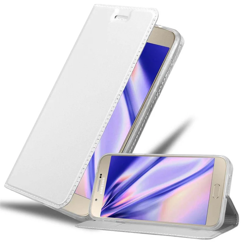 Cadorabo Hülle kompatibel mit Samsung Galaxy A8 2015 Schutzhülle mit Magnetverschluss, Standfunktion und Kartenfach