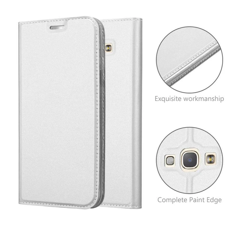 Cadorabo Hülle kompatibel mit Samsung Galaxy A8 2015 Schutzhülle mit Magnetverschluss, Standfunktion und Kartenfach
