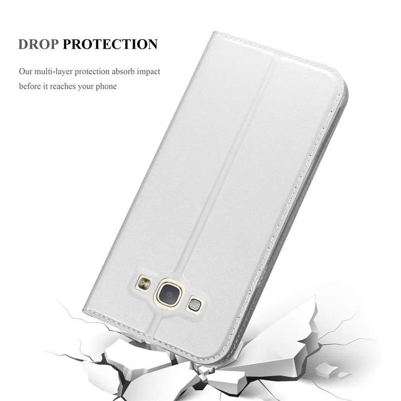 Cadorabo Hülle kompatibel mit Samsung Galaxy A8 2015 Schutzhülle mit Magnetverschluss, Standfunktion und Kartenfach