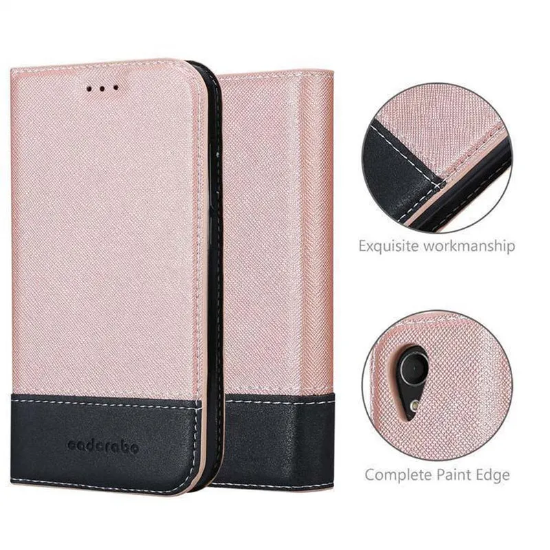 Cadorabo Hülle kompatibel mit Sony Xperia M4 AQUA Schutzhülle mit Magnetverschluss, Standfunktion und Kartenfach