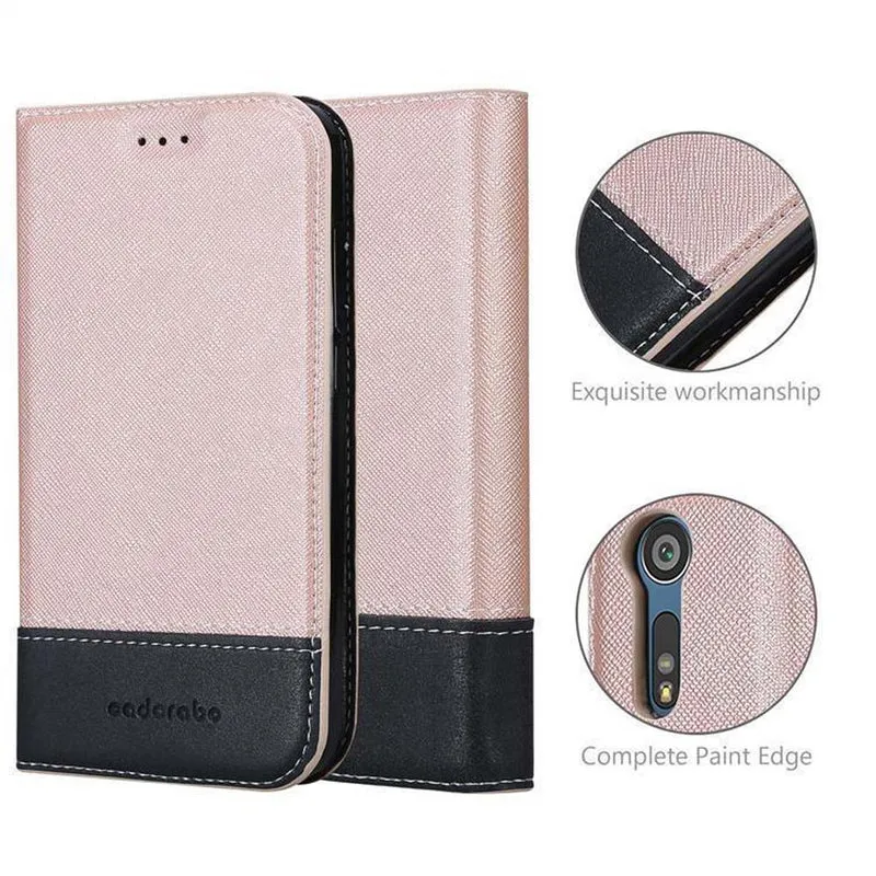 Cadorabo Hülle kompatibel mit Sony Xperia XZ / XZs Schutzhülle mit Magnetverschluss, Standfunktion und Kartenfach