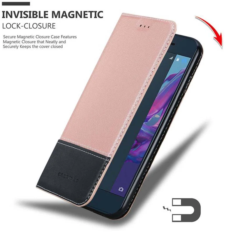 Cadorabo Hülle kompatibel mit Sony Xperia XZ / XZs Schutzhülle mit Magnetverschluss, Standfunktion und Kartenfach