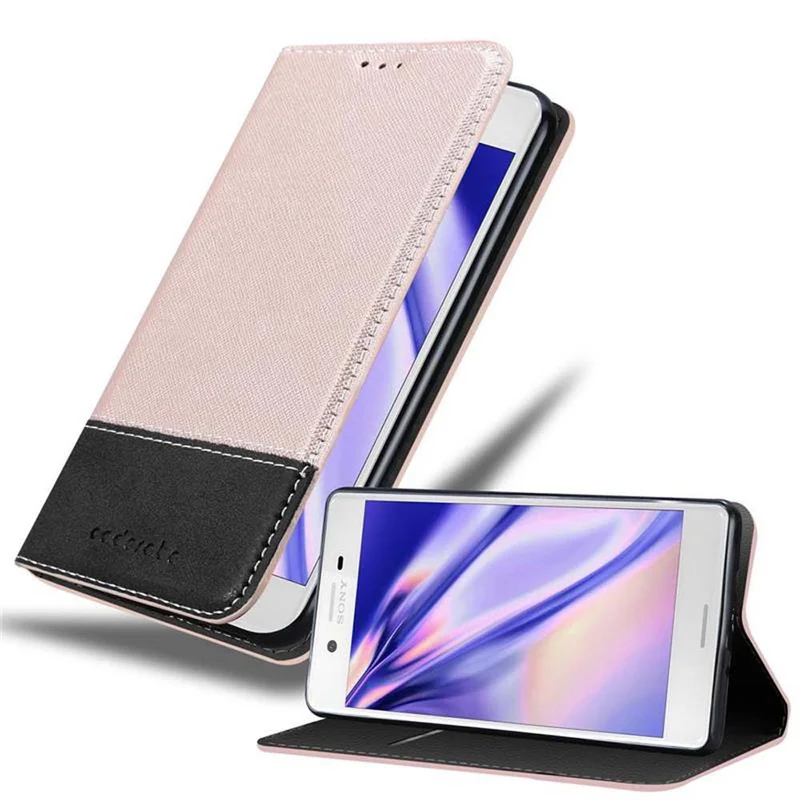 Cadorabo Hülle kompatibel mit Sony Xperia X Schutzhülle mit Magnetverschluss, Standfunktion und Kartenfach