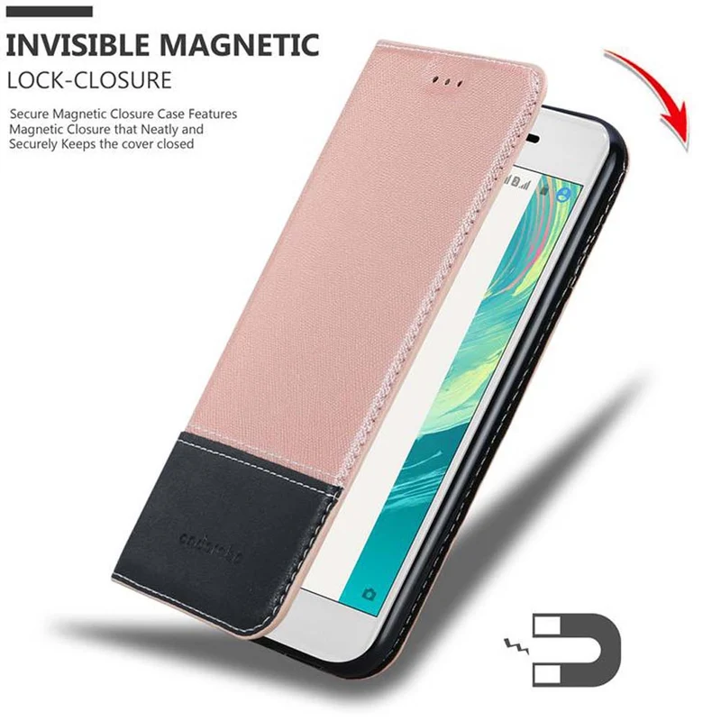 Cadorabo Hülle kompatibel mit Sony Xperia X Schutzhülle mit Magnetverschluss, Standfunktion und Kartenfach