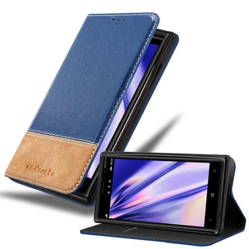 Cadorabo Hülle kompatibel mit Nokia Lumia 929 / 930 Schutzhülle mit Magnetverschluss, Standfunktion und Kartenfach