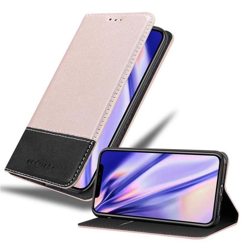 Cadorabo Hülle kompatibel mit Apple iPhone XR Schutzhülle mit Magnetverschluss, Standfunktion und Kartenfach