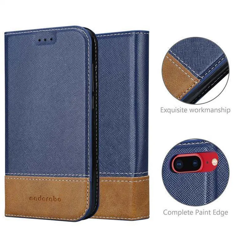Cadorabo Hülle kompatibel mit Apple iPhone 7 PLUS / 7S PLUS / 8 PLUS Schutzhülle mit Magnetverschluss, Standfunktion und Kartenfach