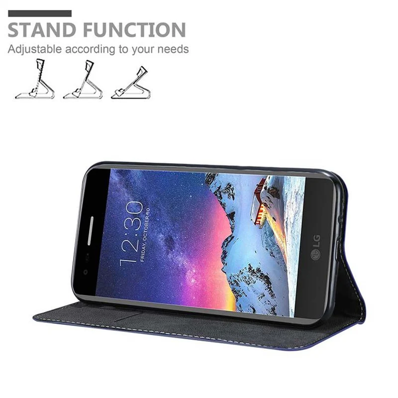 Cadorabo Hülle kompatibel mit LG K8 2017 Schutzhülle mit Magnetverschluss, Standfunktion und Kartenfach