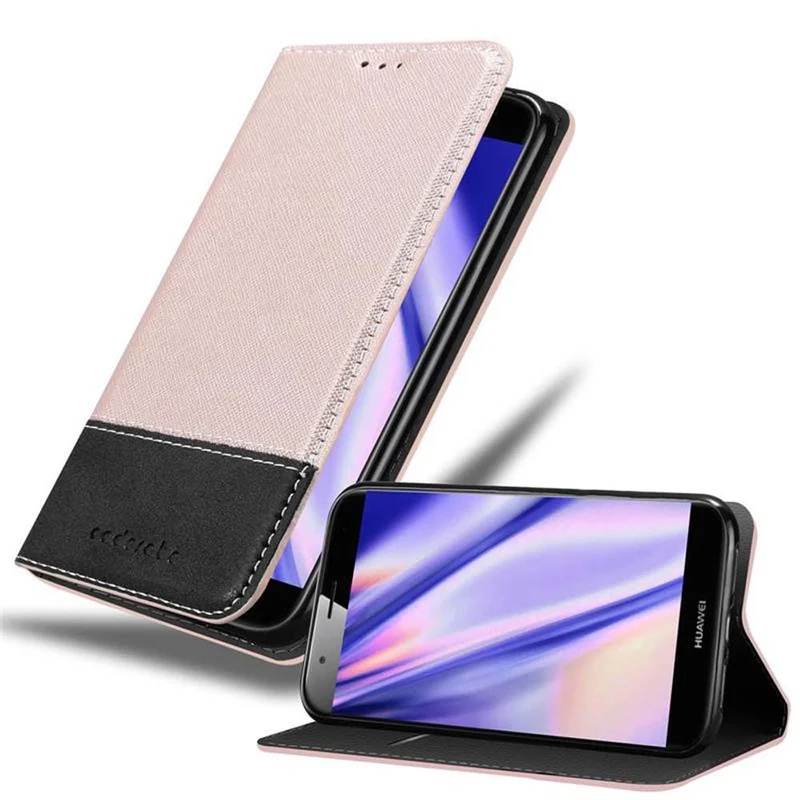 Cadorabo Hülle kompatibel mit Huawei ASCEND G7 PLUS / G8 / GX8 Schutzhülle mit Magnetverschluss, Standfunktion und Kartenfach