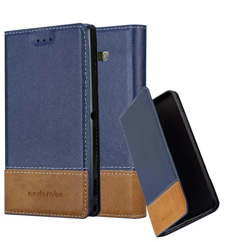 Cadorabo Hülle kompatibel mit Samsung Galaxy A7 2015 Schutzhülle mit Magnetverschluss, Standfunktion und Kartenfach