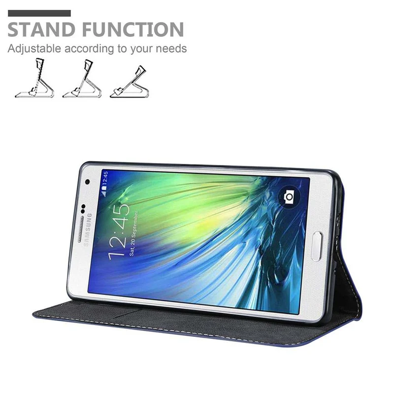 Cadorabo Hülle kompatibel mit Samsung Galaxy A7 2015 Schutzhülle mit Magnetverschluss, Standfunktion und Kartenfach
